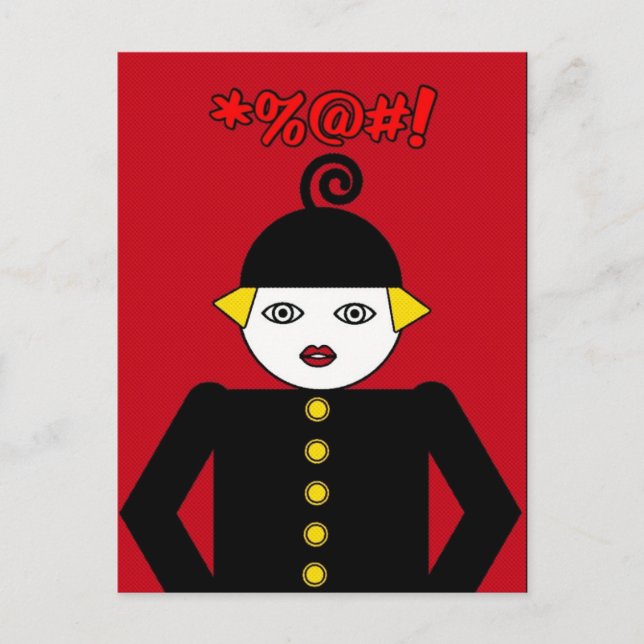 Martzkin Pop Art Postcard © 2012 M. Martz Vykort (Framsida)