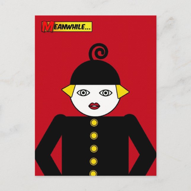 Martzkin Pop Art Postcard © 2012 M. Martz Vykort (Framsida)