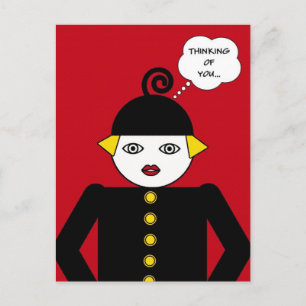 Martzkin Pop Art Postcard © 2012 M. Martz Vykort