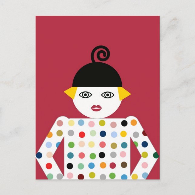 Martzkin Pop Art Postcard © 2012 M. Martz Vykort (Framsida)