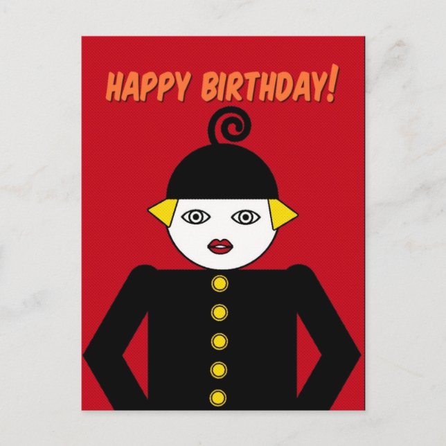 Martzkin Pop Art Postcard © 2012 M. Martz Vykort (Framsida)