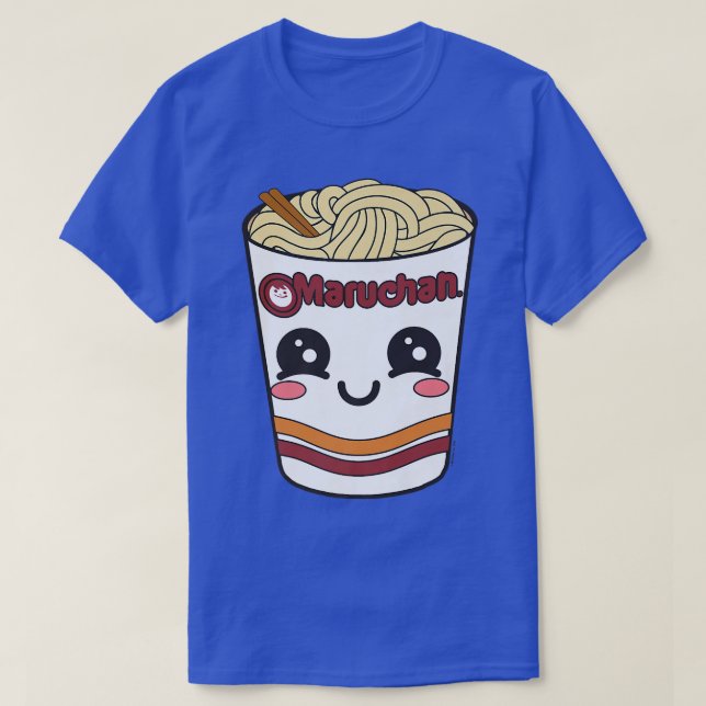 Maruchan Cute Ramen Noodle Kopp Ansikte 878 T Shirt (Design framsida)