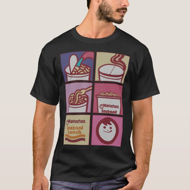 Maruchan Instant Lunch Boxed Up Matlagning Instruk T Shirt (Framsida)