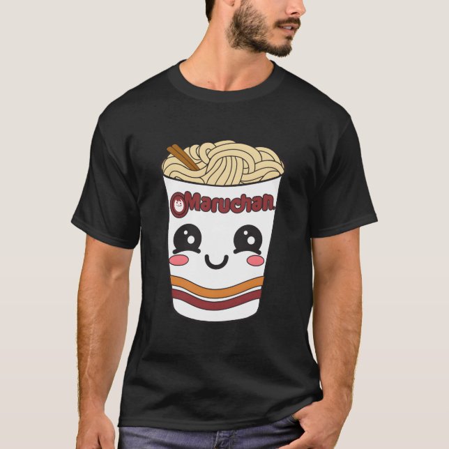 Maruchan Ra Noodle Kopp Ansikte T Shirt (Framsida)