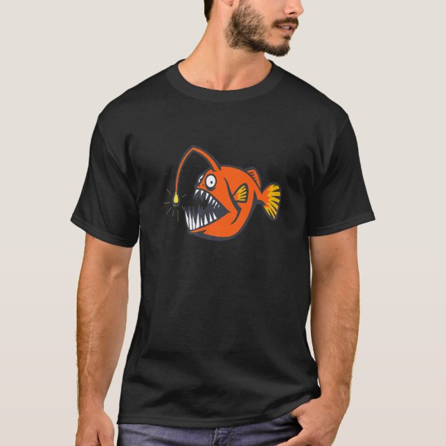 Marulk Djuphavsvarelser Havsmonster Marulk F T Shirt (Framsida)