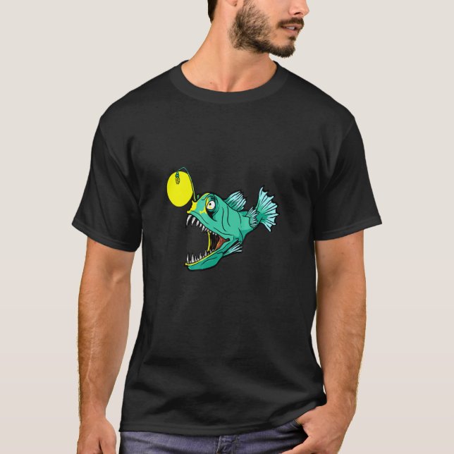 Marulk Konst För Fiske T Shirt (Framsida)