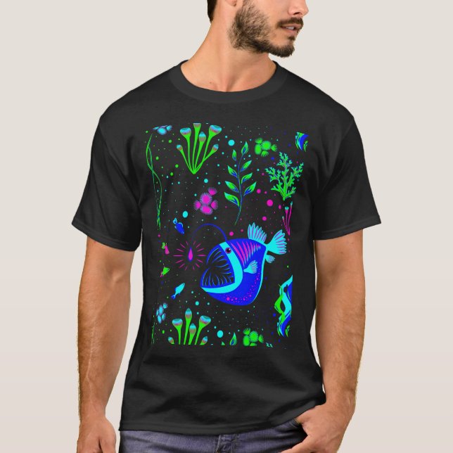 Marulk och små fiskar t shirt (Framsida)