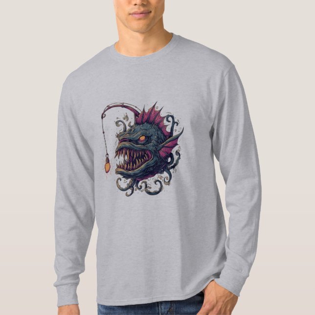 Marulk Serietidning Konst Långärmad T Shirt (Framsida)