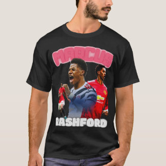 Marus Rashford Bootleg/Vintage Fotboll/Fotboll/Fot T Shirt