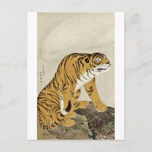 Maruyama Okyo - Tiger Vykort (Framsida)