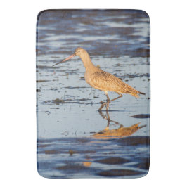 Marved Godwit i havet Badrumsmatta