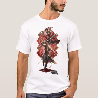 Marvel Black Panther Movie Okoye Nakia Diamond Pos T Shirt
