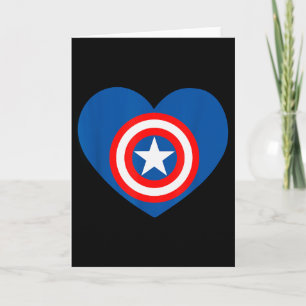 Marvel Captain America Avengers Hjärta Kärlek Vale Kort