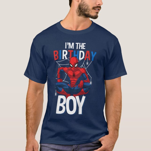 Marvel Comics SpiderMan Classic Imhe Födelsedags P T Shirt (Framsida)