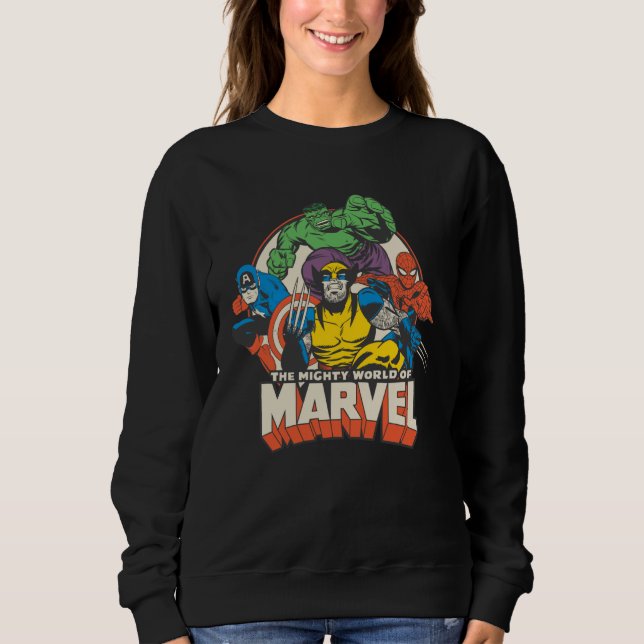 Marvel Comics The Mighty World of Marvel Klassiska T Shirt (Framsida)