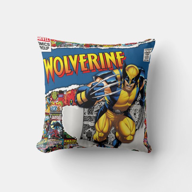 Marvel Comics Wolverine Kastkudde Kudde (Framsida)