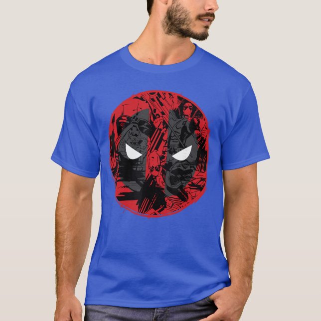 Marvel Deadpool Comic Logo Fill funny T Shirt (Framsida)