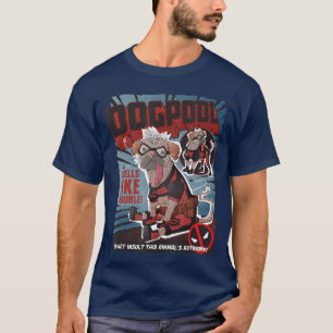Marvel Deadpool Wolverine Dogpool Klotter Comic Bo T Shirt
