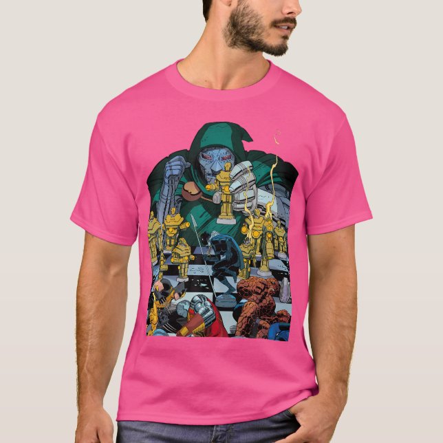 Marvel Doktor Doom Doomwar 3 Tecknad Cover T Shirt (Framsida)
