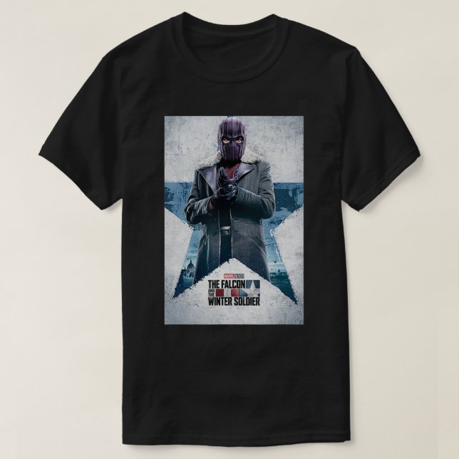 Marvel Falcon och Winter Soldat Baron Zem T Shirt (Design framsida)