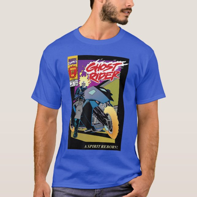 Marvel Ghost Rider nummer 1 serietidning omslagsfl T Shirt (Framsida)