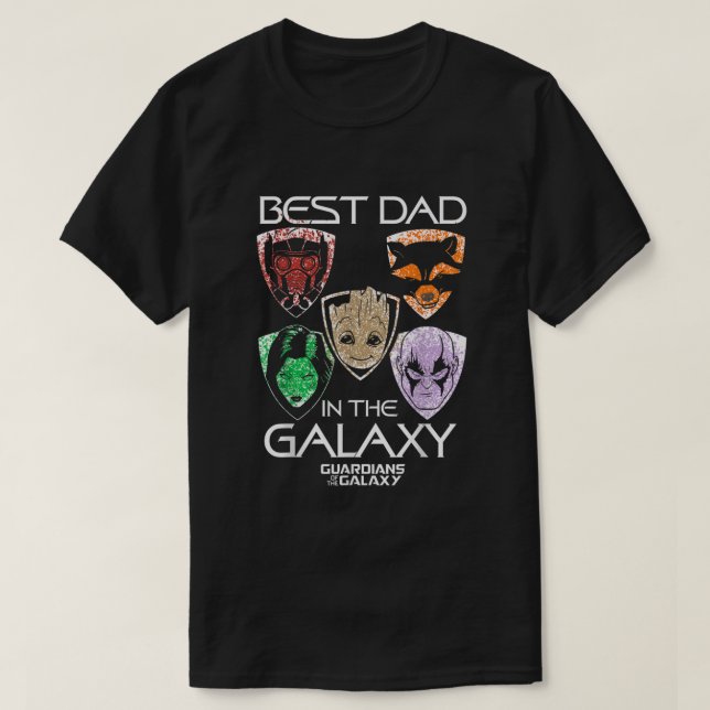 Marvel Guardians Best Pappa Fars dag Graphic T Shirt (Design framsida)
