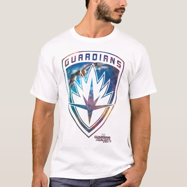 Marvel Guardians of Galaxy 2 Milano Shield T Shirt (Framsida)