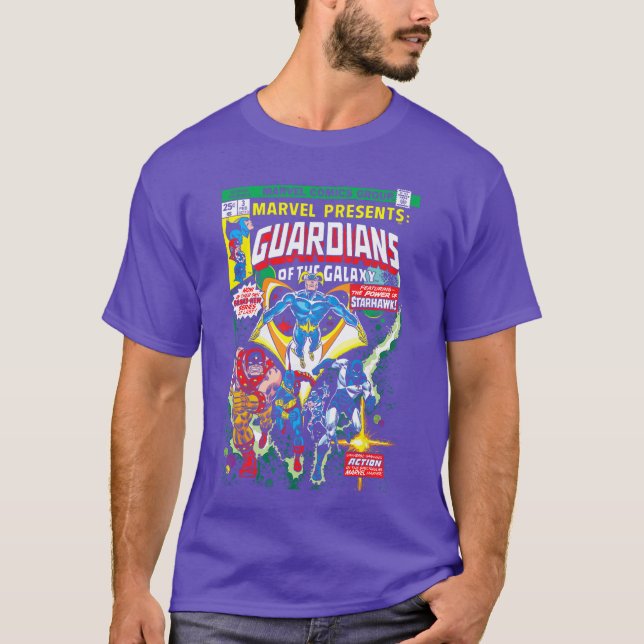 Marvel Guardians of the Galaxy Retroserietidningso T Shirt (Framsida)