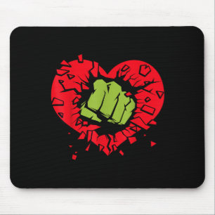 Marvel Hulk Smash Heart Alla hjärtans dag Musmatta