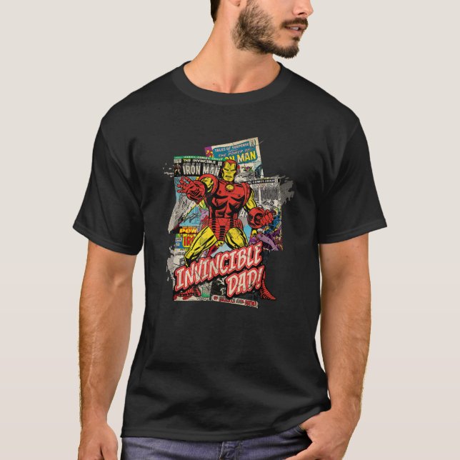Marvel Järn Man Otroligt Pappa Far Dag Tecknad T Shirt (Framsida)