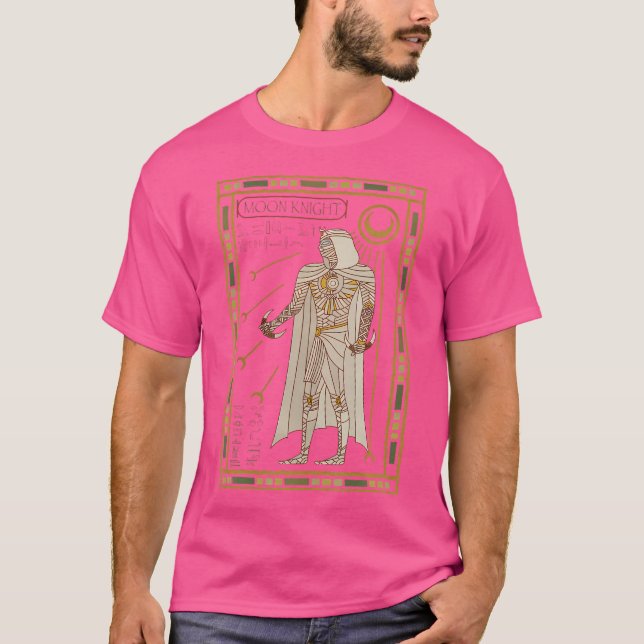 Marvel Måne Knight Tarot Card Hieroglyph Poster T Shirt (Framsida)