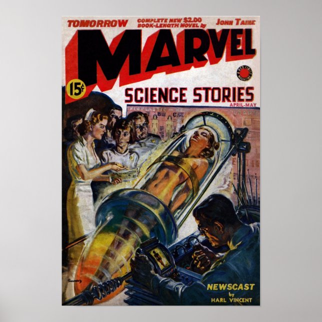 Marvel Science Stories Poster (Framsidan)