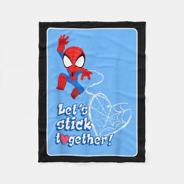 Marvel Spider-man Låt oss hålla ihop Alla hjärtans Fleecefilt (Framsidan)