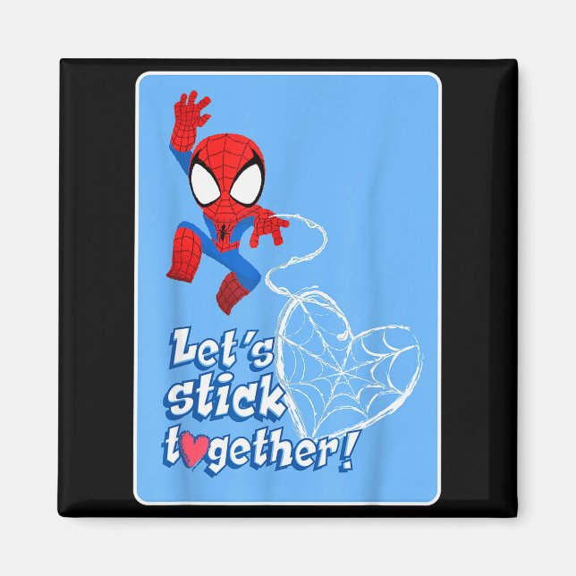 Marvel Spider-man Låt oss hålla ihop Alla hjärtans Magnet (Framsidan)
