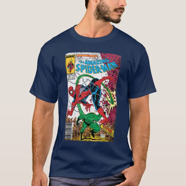 Marvel SpiderMan Klassisk Retro Serietidning Scorp T Shirt (Framsida)