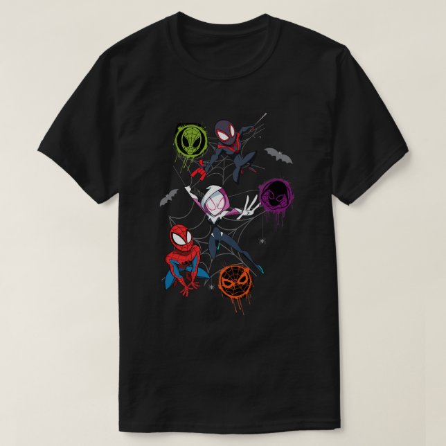 Marvel Studios Spidey och hans Fantastisk Friends  T Shirt (Design framsida)