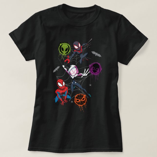 Marvel Studios Spidey och hans Fantastisk Friends  T Shirt (Design framsida)