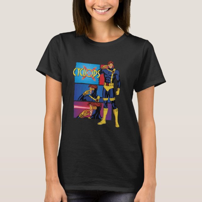 Marvel Studios X-Manar u201997 Cyclops Optic Blast T Shirt (Framsida)