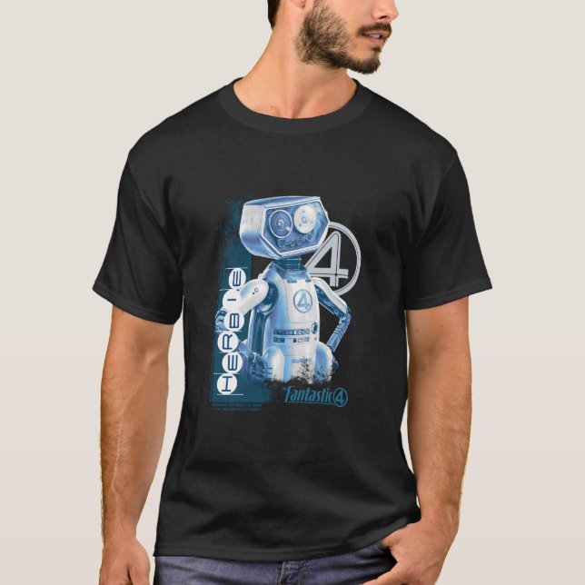 Marvel The Fantastic Four Första Stegen Herbie Vin T Shirt (Framsida)