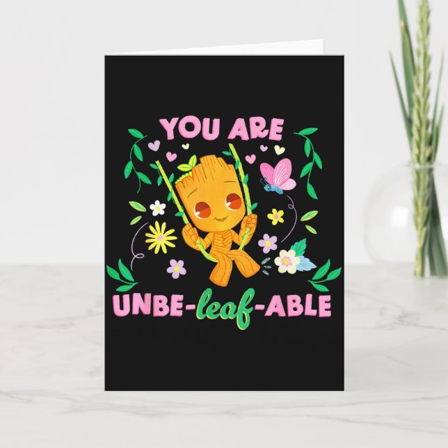 Marvel Valentine’s Day Spring Groot You Are Unbe-l Kort (Framsida)