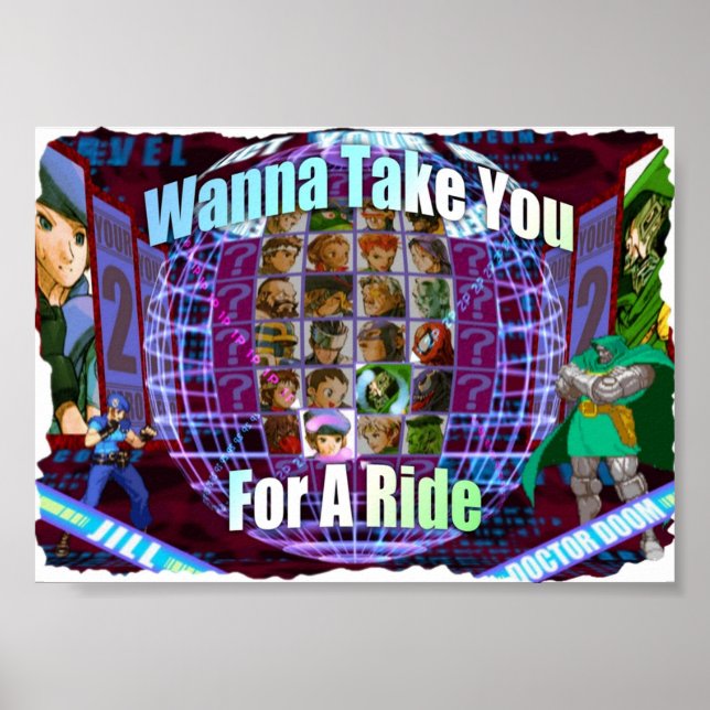 Marvel vs Capcom 2 vill ta dig en stund Poster (Framsidan)