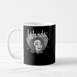 Marvel WandaVision Wanda Maximoff Heart Retro 60s Kaffemugg