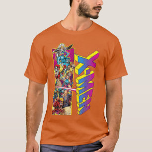 Marvel XMen Retro Comic Grupp Mashup pojke T Shirt