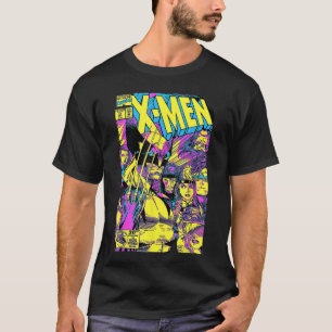 Marvel XMen Wolverineeam Episk Neon Serietidning C T Shirt