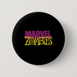Marvel Zombies Officiell Färg Logotyp Halloween Knapp