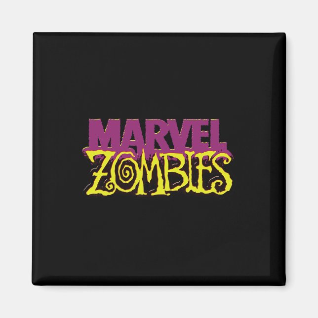 Marvel Zombies Officiell Färg Logotyp Halloween Magnet (Framsidan)
