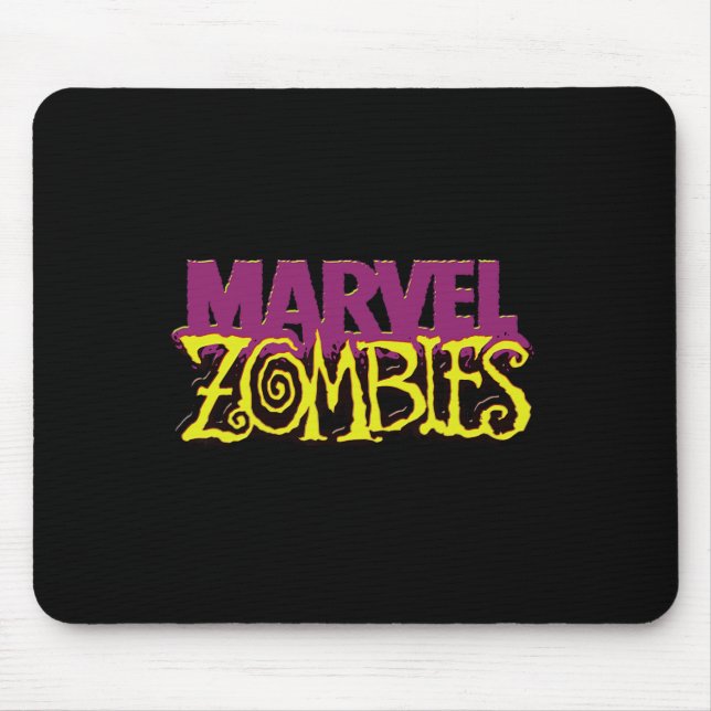 Marvel Zombies Officiell Färg Logotyp Halloween Musmatta (Framsidan)