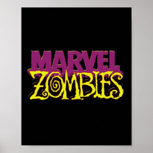 Marvel Zombies Officiell Färg Logotyp Halloween Poster