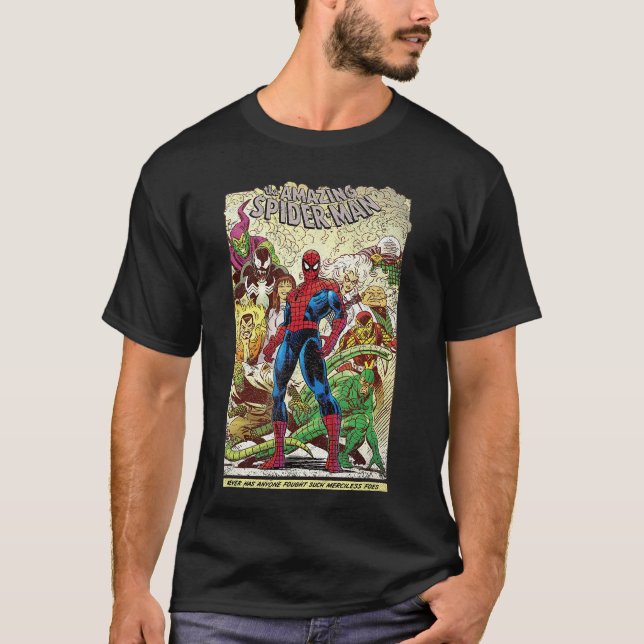 Marvelhe Amazing SpiderMan Comic funny T Shirt (Framsida)