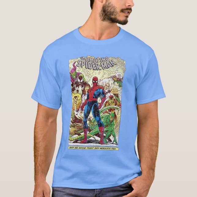 Marvelhe Amazing SpiderMan Comic PremiumriBlend fu T Shirt (Framsida)